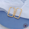 Wholesale Titanium Steel Square Earrings For Women Fashion Minimalist Exaggerated Electroplated Jewelry