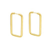 Wholesale Titanium Steel Square Earrings For Women Fashion Minimalist Exaggerated Electroplated Jewelry