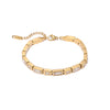 Wholesale Titanium Steel Square Stitching Geometric Electroplating Bracelet For Women
