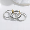Wholesale Titanium Steel Stacking Rings Geometric Style Electroplated Hand Jewelry