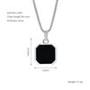 Wholesale Titanium Steel 316L Stainless Steel Geometric Pendant Necklace For Women Light Luxury With Natural Gold Sand