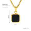 Wholesale Titanium Steel 316L Stainless Steel Geometric Pendant Necklace For Women Light Luxury With Natural Gold Sand