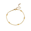 Wholesale Titanium Steel Stainless Steel Round Bead Electroplated Clavicle Necklace For Women