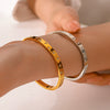 Wholesale Titanium Steel Star Buckle Zircon Bracelet With Electroplating Treatment Non Fading