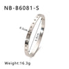 Wholesale Titanium Steel Star Buckle Zircon Bracelet With Electroplating Treatment Non Fading