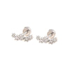 Wholesale Titanium Steel Star Inlaid Zircon Women's Ear Nails