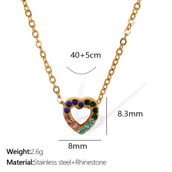 Wholesale 316L Stainless Steel Star Shape And U Shape Pendant Necklace With Electroplating Treatment Fashion Style For Women