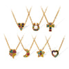 Wholesale 316L Stainless Steel Star Shape And U Shape Pendant Necklace With Electroplating Treatment Fashion Style For Women
