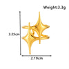 Wholesale Titanium Steel Star Shaped Open Adjustable Ring With Electroplating Design In Cold Style