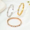 Wholesale Titanium Steel Starry Nail Exquisite Light Luxury Geometric Electroplated Bracelet For Female