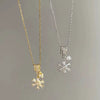 Wholesale Titanium Steel Sunflower Necklace Electroplated O Chain For Women Light Luxury Versatile Style
