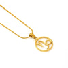 Wholesale Titanium Steel Twelve Constellations Cut Out Pendant Snake Bone Chain Necklace Electroplated
