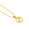 Wholesale Titanium Steel Twelve Constellations Cut Out Pendant Snake Bone Chain Necklace Electroplated
