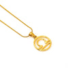 Wholesale Titanium Steel Twelve Constellations Cut Out Pendant Snake Bone Chain Necklace Electroplated