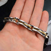 Wholesale Titanium Steel Unisex Bracelet With Geometric Design And Diamond Texture