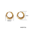Wholesale Titanium Steel Ushape Light Luxury Women's Earrings With Electroplating