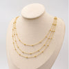 Wholesale Titanium Steel Ushaped Bead Chain Necklace Retro Style Electroplated For Women