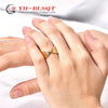 Wholesale Titanium Steel Ushaped Bowknot Ring For Women Electroplated Minimalist Style