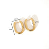 Wholesale Titanium Steel Ushaped Electroplated Earrings Unisex