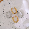 Wholesale Titanium Steel Ushaped Electroplated Earrings Unisex