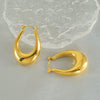 Wholesale Titanium Steel Ushaped Electroplated Geometric Earrings For Women
