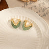 Wholesale Titanium Steel Ushaped Electroplated Women's Fashion Minimalist Earrings