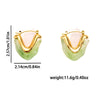 Wholesale Titanium Steel Ushaped Electroplated Women's Fashion Minimalist Earrings