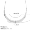 Wholesale 316L Stainless Steel Ushaped Fashion Simple Exquisite Fanshaped Arc Necklace With Electroplating Design For Women
