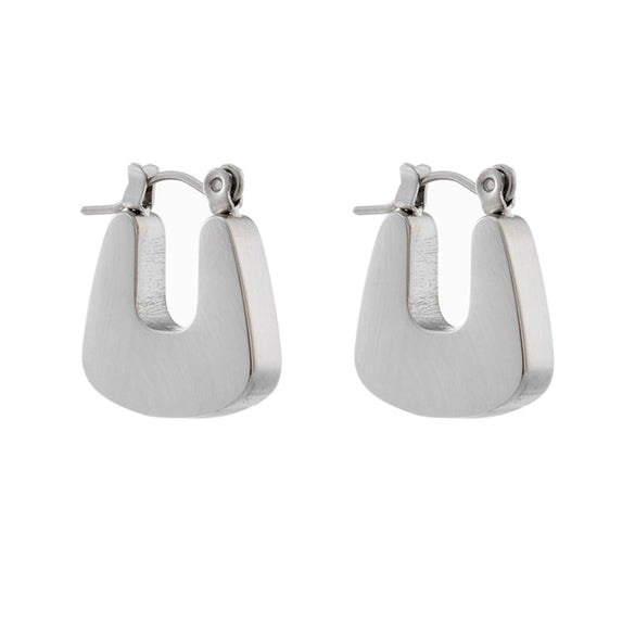 Wholesale Titanium Steel Ushaped Geometric Retro Cold Style Earrings For Women