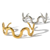Wholesale Titanium Steel Wavy Geometric Bracelet With 18K Furnace Vacuum Plating