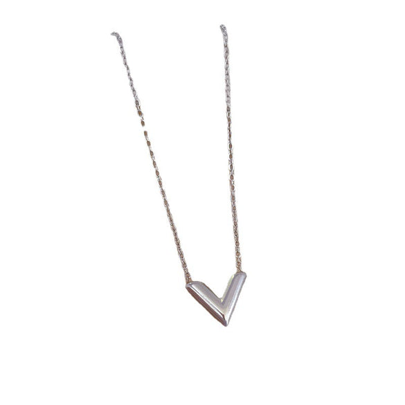 Wholesale Titanium Steel Women's Cartoon Geometric Electroplating Necklace