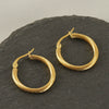 Wholesale Titanium Steel Women's Earrings With Geometric Spiral Pattern And Electroplating Treatment