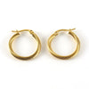 Wholesale Titanium Steel Women's Earrings With Geometric Spiral Pattern And Electroplating Treatment