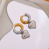 Wholesale Titanium Steel Women's Exaggerated Ushaped Electroplated Detachable Earrings