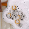 Wholesale Titanium Steel Women's Exaggerated Ushaped Electroplated Detachable Earrings