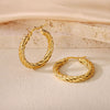 Wholesale Titanium Steel Women's Geometric Earrings Fashion Elegant Stereo Highend Polish Style