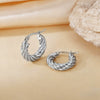 Wholesale Titanium Steel Women's Geometric Earrings Fashion Elegant Stereo Highend Polish Style