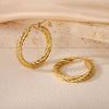 Wholesale Titanium Steel Women's Geometric Earrings Fashion Elegant Stereo Highend Polish Style