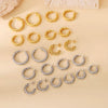 Wholesale Titanium Steel Women's Geometric Earrings Fashion Elegant Stereo Highend Polish Style