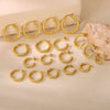 Wholesale Titanium Steel Women's Geometric Earrings Fashion Elegant Stereo Highend Polish Style