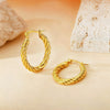 Wholesale Titanium Steel Women's Geometric Earrings Fashion Elegant Stereo Highend Polish Style