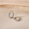 Wholesale Titanium Steel Women's Geometric Earrings Fashion Elegant Stereo Highend Polish Style