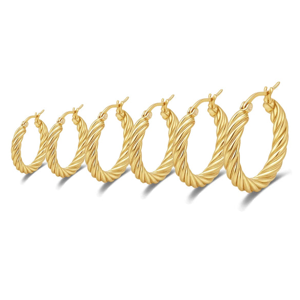 Wholesale Titanium Steel Women's Geometric Earrings Fashion Elegant Stereo Highend Polish Style