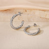 Wholesale Titanium Steel Women's Geometric Earrings Fashion Elegant Stereo Highend Polish Style