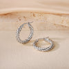 Wholesale Titanium Steel Women's Geometric Earrings Fashion Elegant Stereo Highend Polish Style