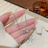 Wholesale Titanium Steel Women's Geometric Patterned Gold Ball Necklace With Electroplating And Snake Bone Chain
