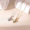 Wholesale Titanium Steel Women's Geometric Snake Head Pendant O Word Chain Necklace With Electroplating
