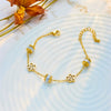 Wholesale Titanium Steel Women's Hollow Flower Jewelry Bracelet With Electroplating Treatment