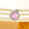 Wholesale Titanium Steel Women's Inlaid Zircon Flower Style Ear Nails