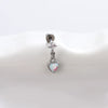 Wholesale Titanium Steel Women's Minimalist Heart Shape Electroplated Ear Nails